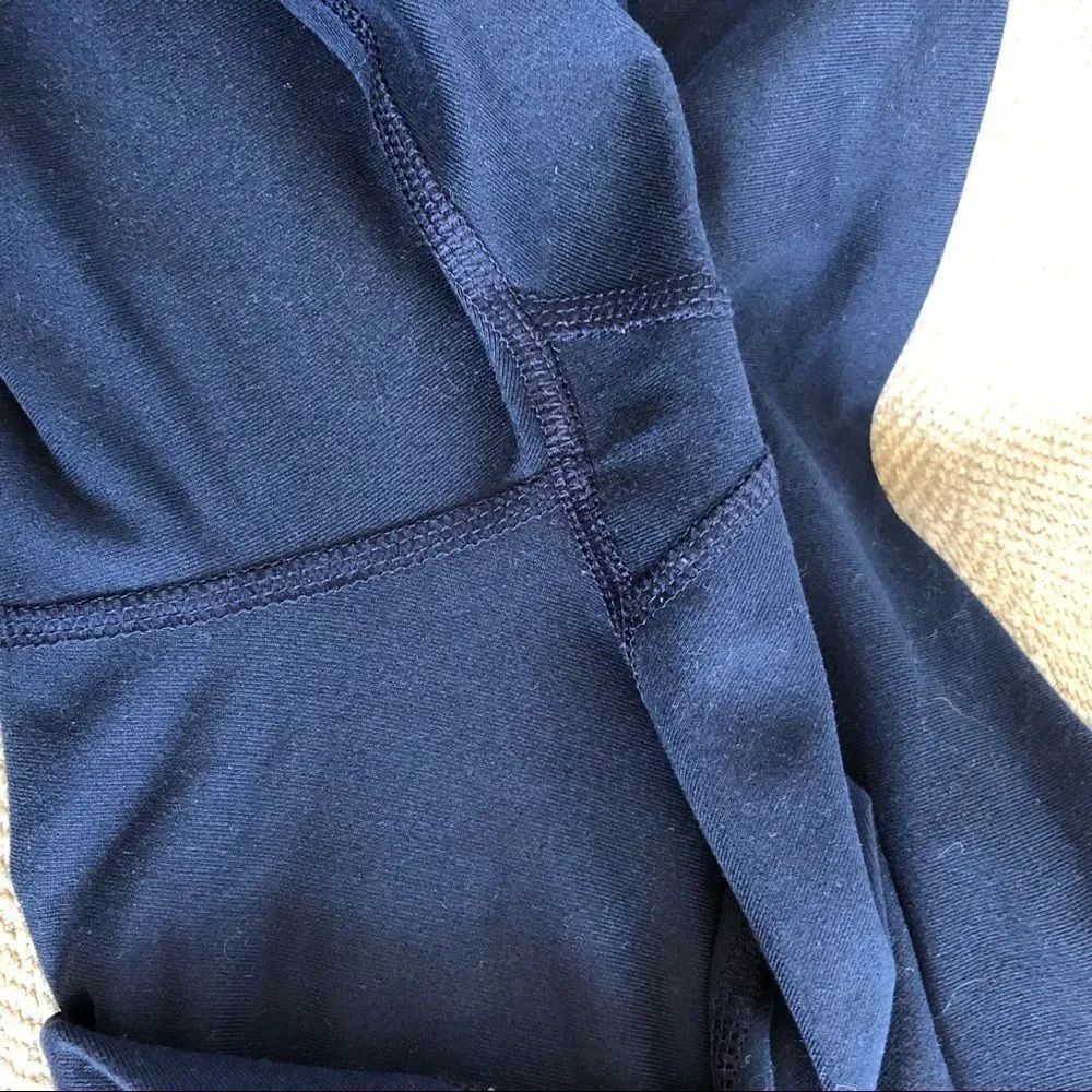 Z by Zobha Blue Leggings Print Panel Zippers S 4 6 - Picture 8 of 12